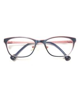 Lisa Loeb Pink Sky 12 Berry Rose Two‑Tone Metal Rim Frames 47‑16-125 Adult/Kids